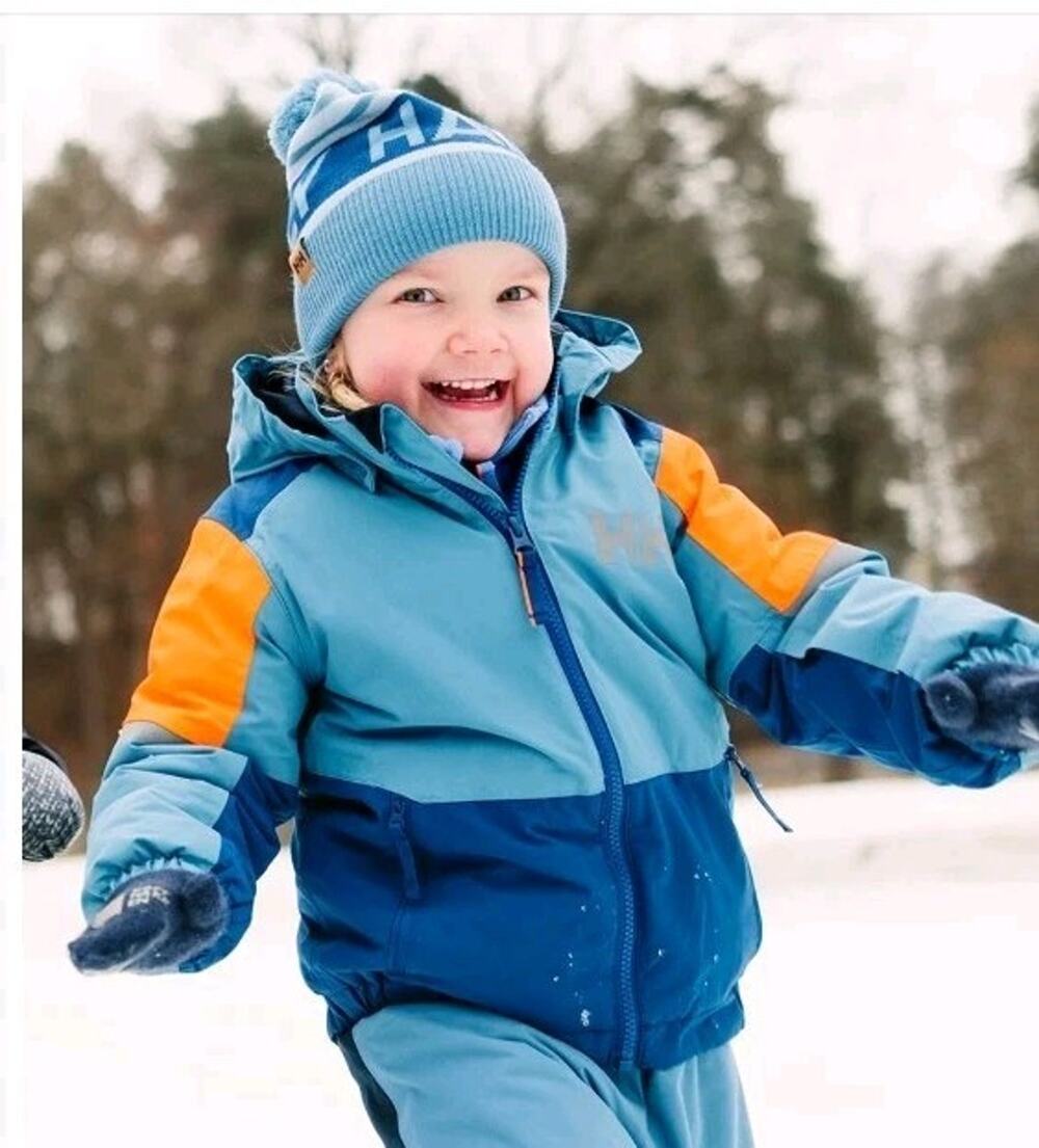 Helly Hansen Coat Size 4 Blue Orange KIDS K Rider Insulated Ski Jacket Primaloft